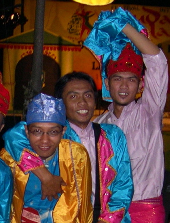 Young Riau Islander poets celebrate a successful performance / Nick Long